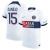 Camiseta de fútbol Paris Saint-Germain Danilo 15 Segunda Equipación 23-24 - Hombre